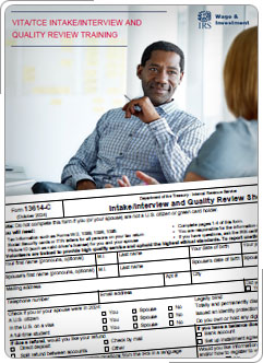 Collage: VITA/TCE Certification Tests screen and Quality Review sheet.