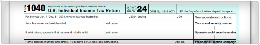 Form 1040 Filing Status