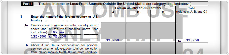 Form 1116, Part I