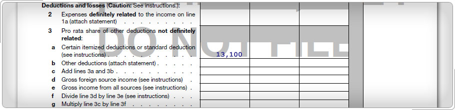 Form 1116, line 3a=$6,700.