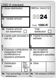 Top of Form 1099-R