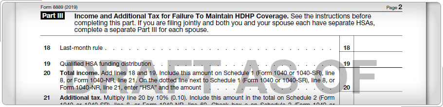 Form 8889, Part III.