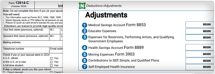 Portion of Form 13614-C