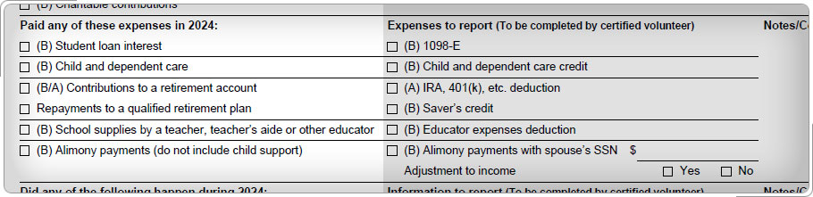 Form 1040, Tax and Credits section.