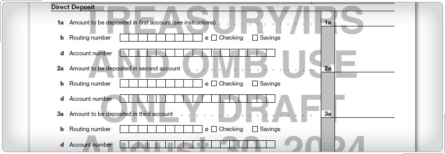 Portion of Form 8888.