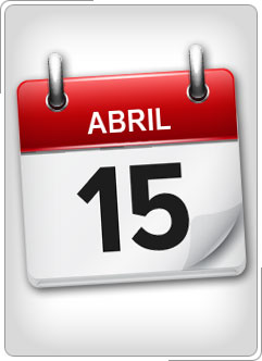 Abril calendario.