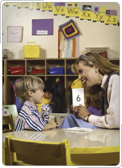 Niño en preescolar.